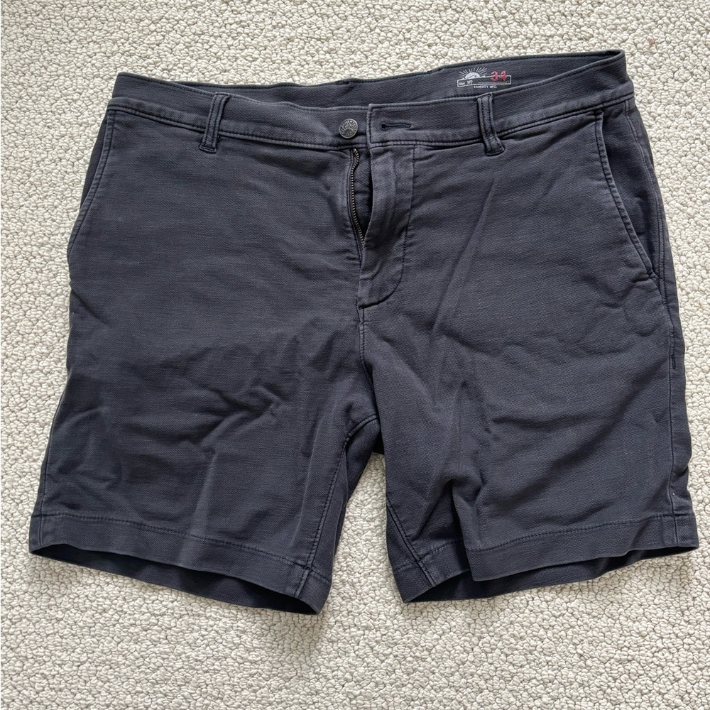 Faherty Terry Stretch Shorts 7” -Navy